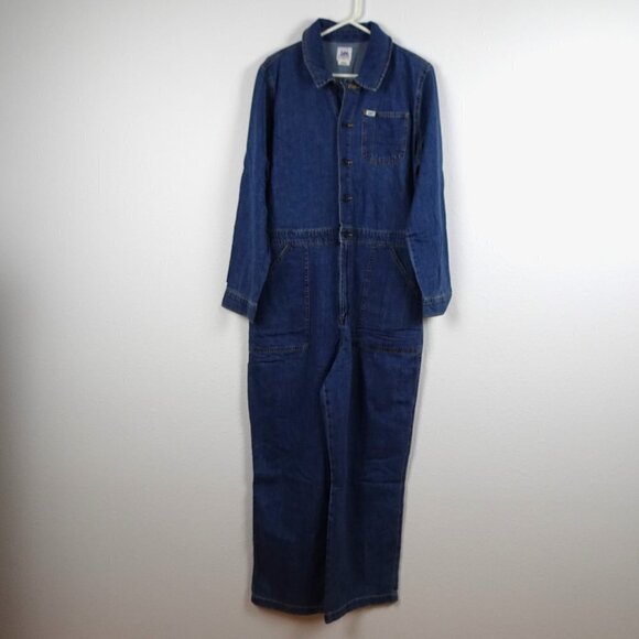 Lee Workwear Union Alls Jumpsuit Women's Size XL Coveralls Blue Denim NEW - Picture 2 of 10